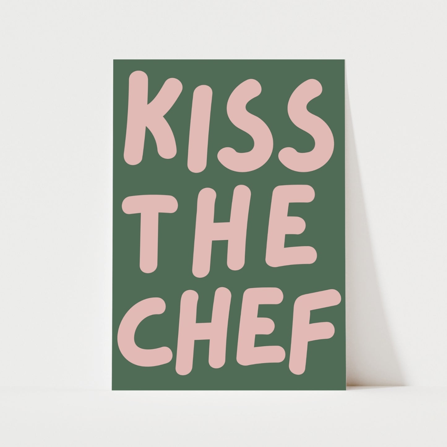 Kiss The Chef Print | 6 Colours | Kitchen