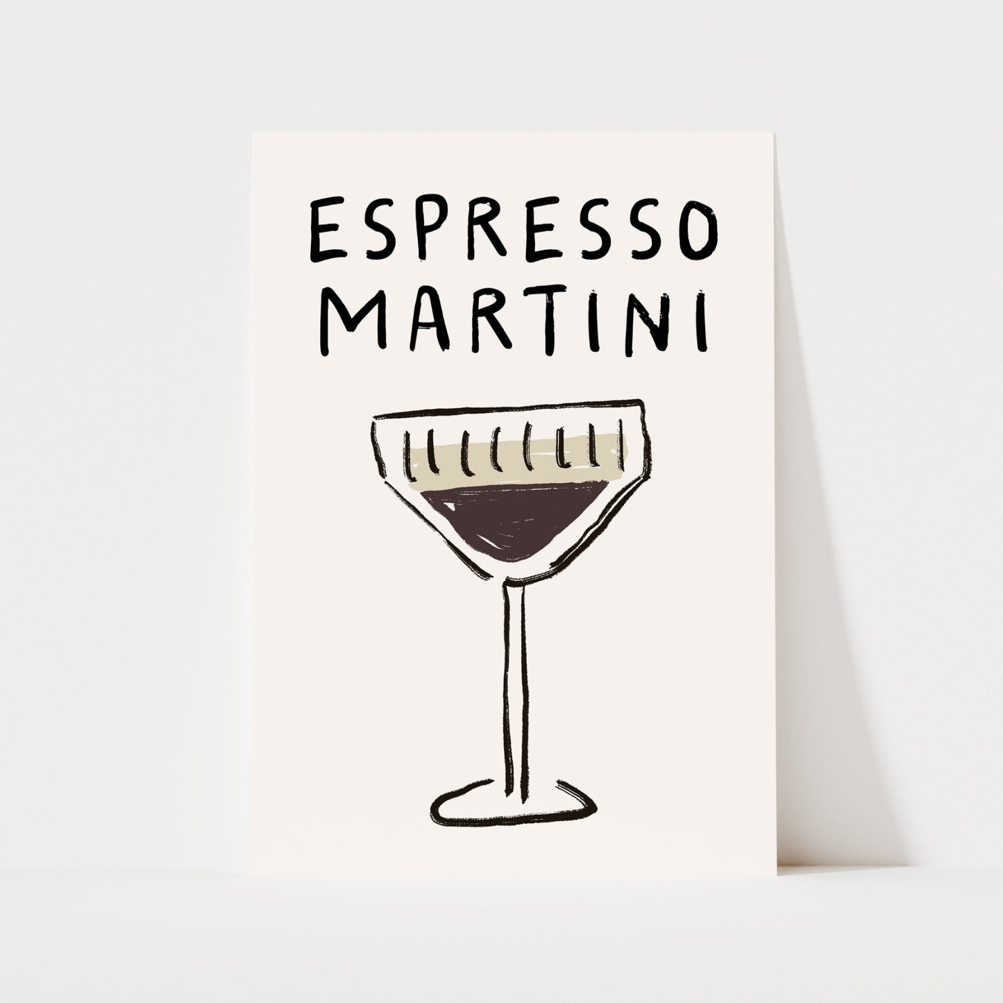 Espresso Martini Doodle Print | Cocktails
