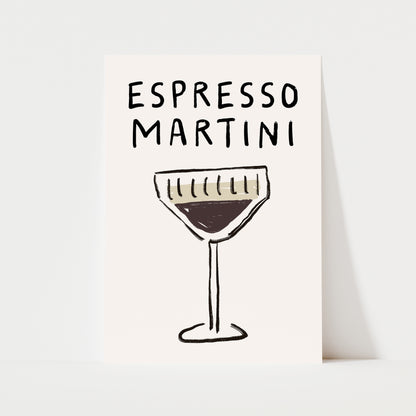 Espresso Martini Doodle Print | Cocktails