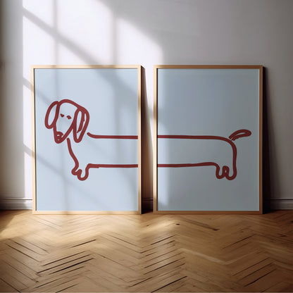 Dachshund Print | 4 Colours | Funky