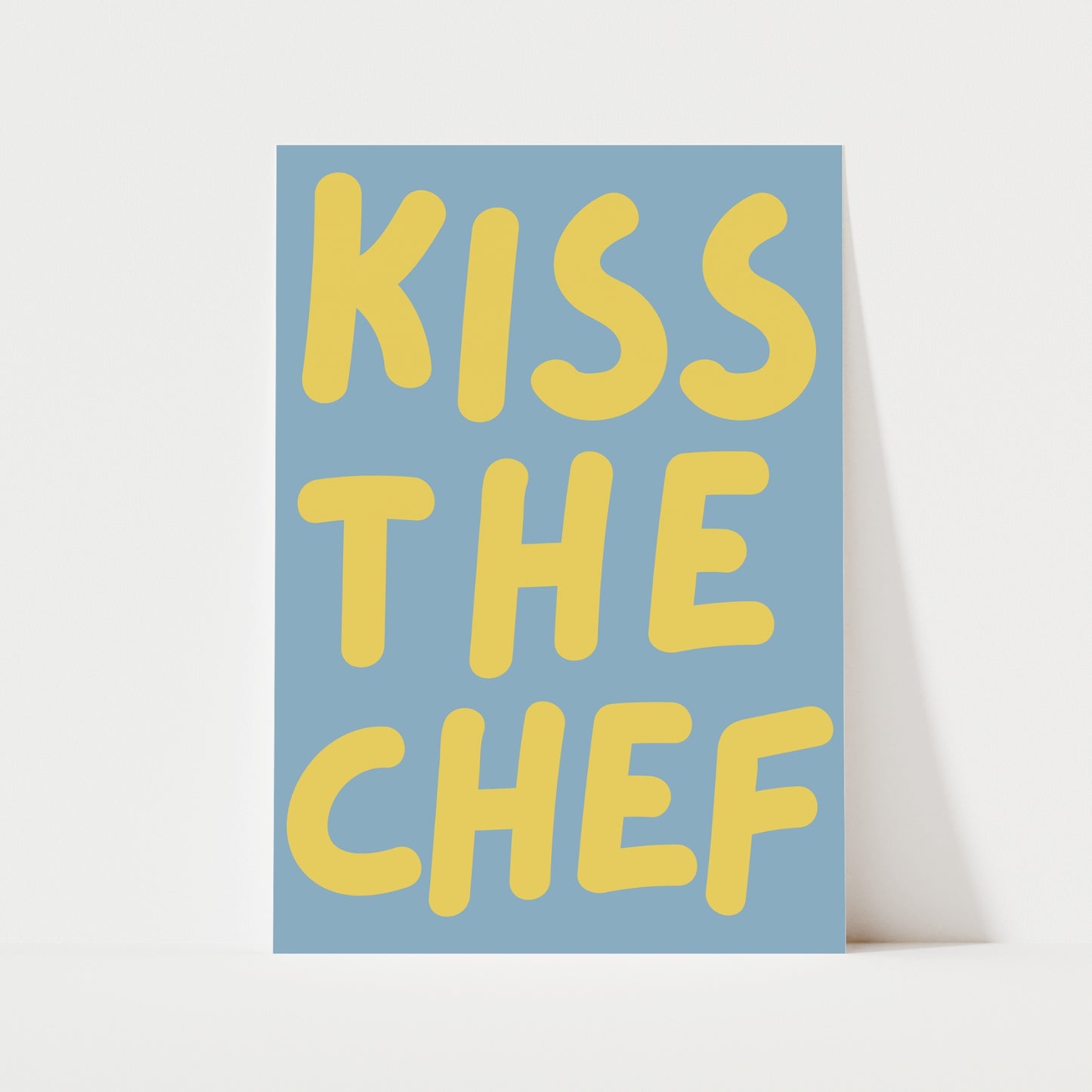Kiss The Chef Print | 6 Colours | Kitchen