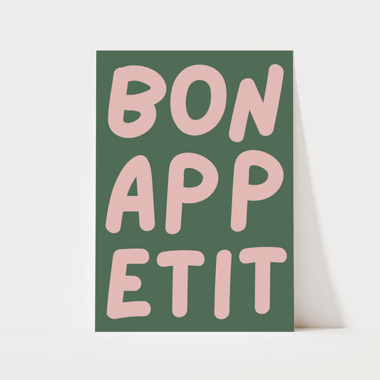Bon Appetit Print | 6 Colours | Kitchen