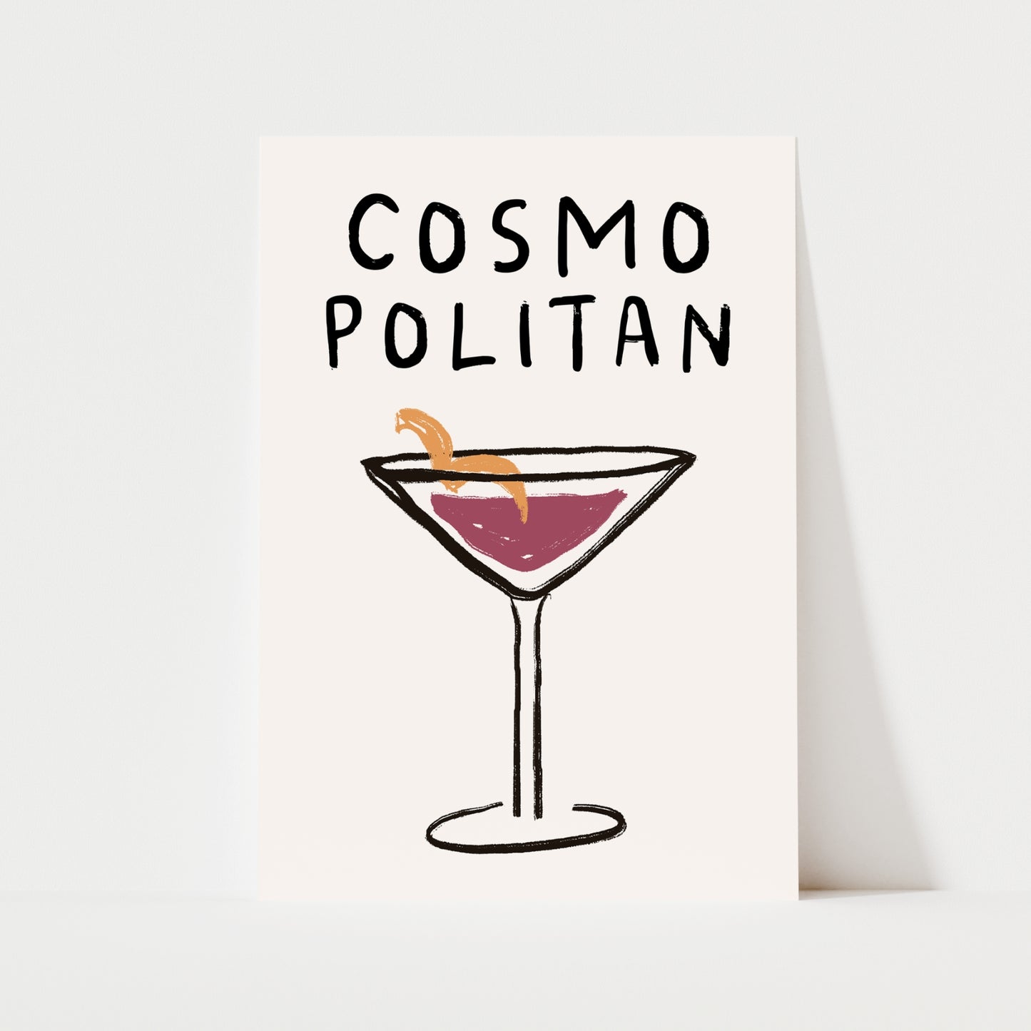Cosmopolitan Doodle Print | Cocktails