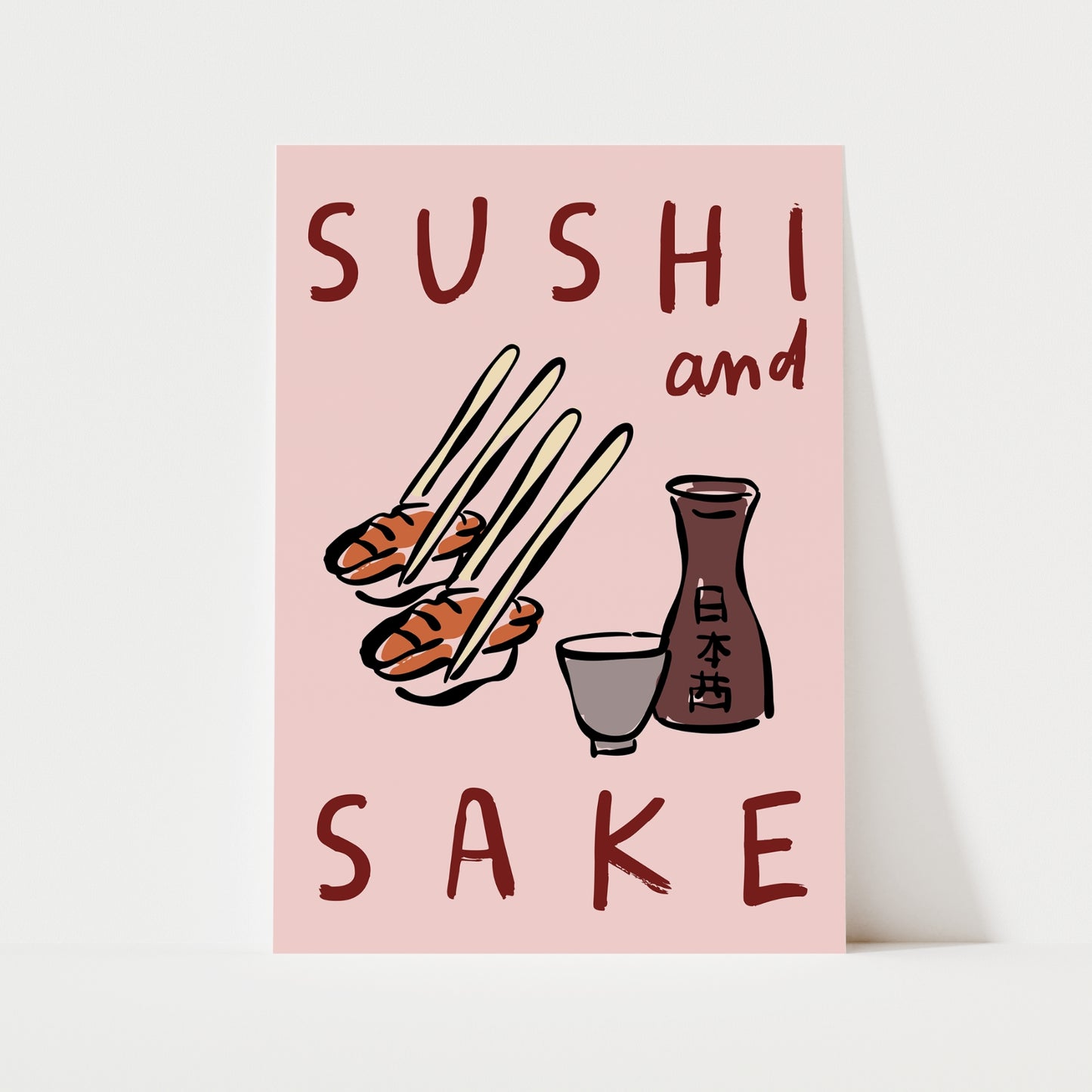 Sushi & Sake Print | Kitchen