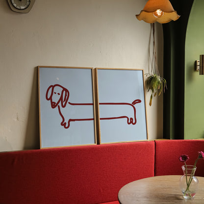 Dachshund Print | 4 Colours | Funky