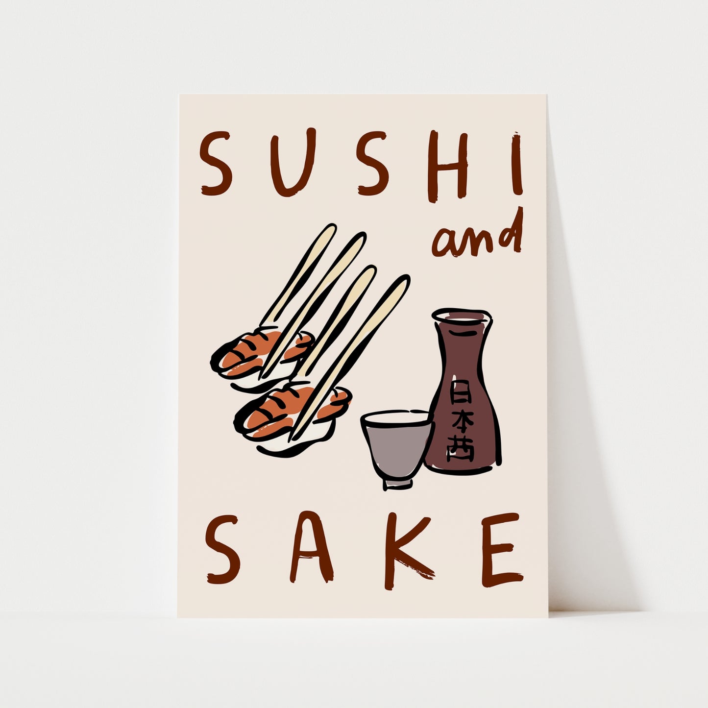 Sushi & Sake Print | Kitchen