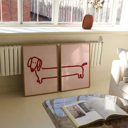 Dachshund Print | 4 Colours | Funky