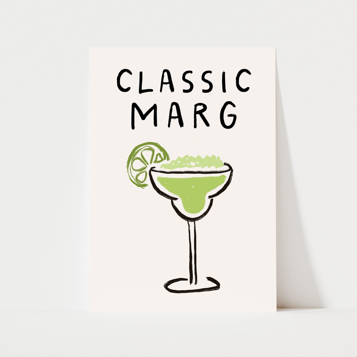 Classic Marg Doodle Print | Cocktails