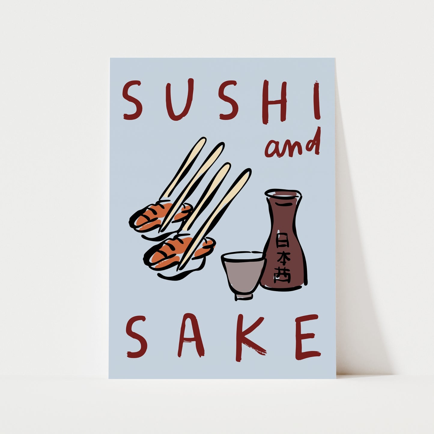Sushi & Sake Print | Kitchen