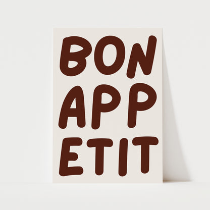Bon Appetit Print | 6 Colours | Kitchen