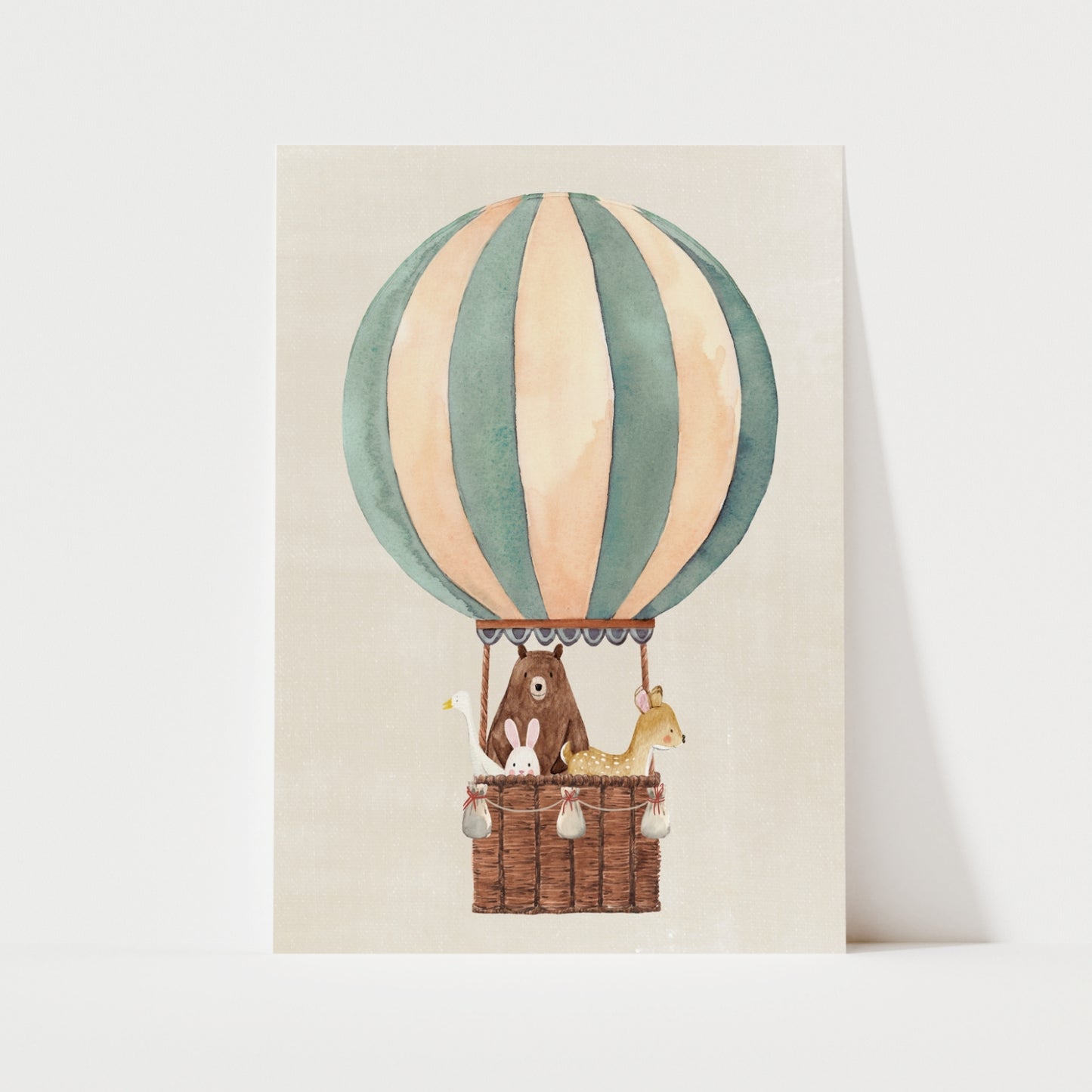 Hot Air Balloon Print | 3 Colours | Nursery & Kids