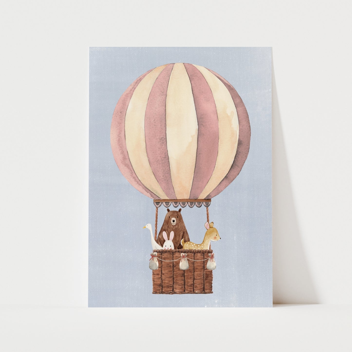 Hot Air Balloon Print | 3 Colours | Nursery & Kids