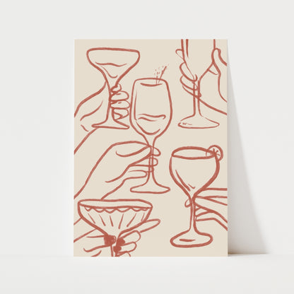 Cheers Print | 5 Colours | Kitchen
