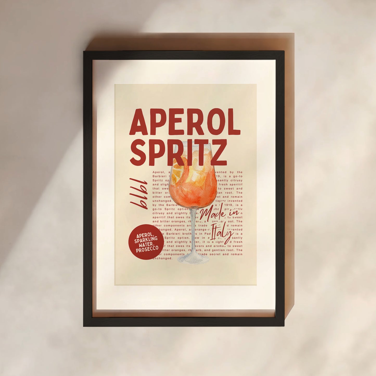 Aperol Spritz Retro Print | Clearance