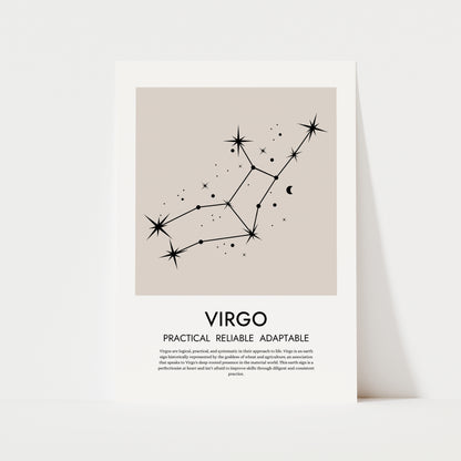 Zodiac Print | 12 Signs | Spiritual