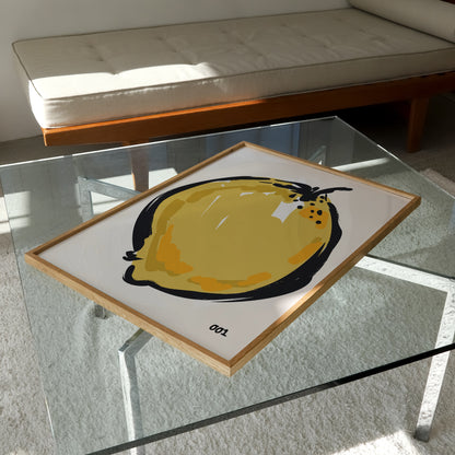 Lemon Painting Print | Kitchen