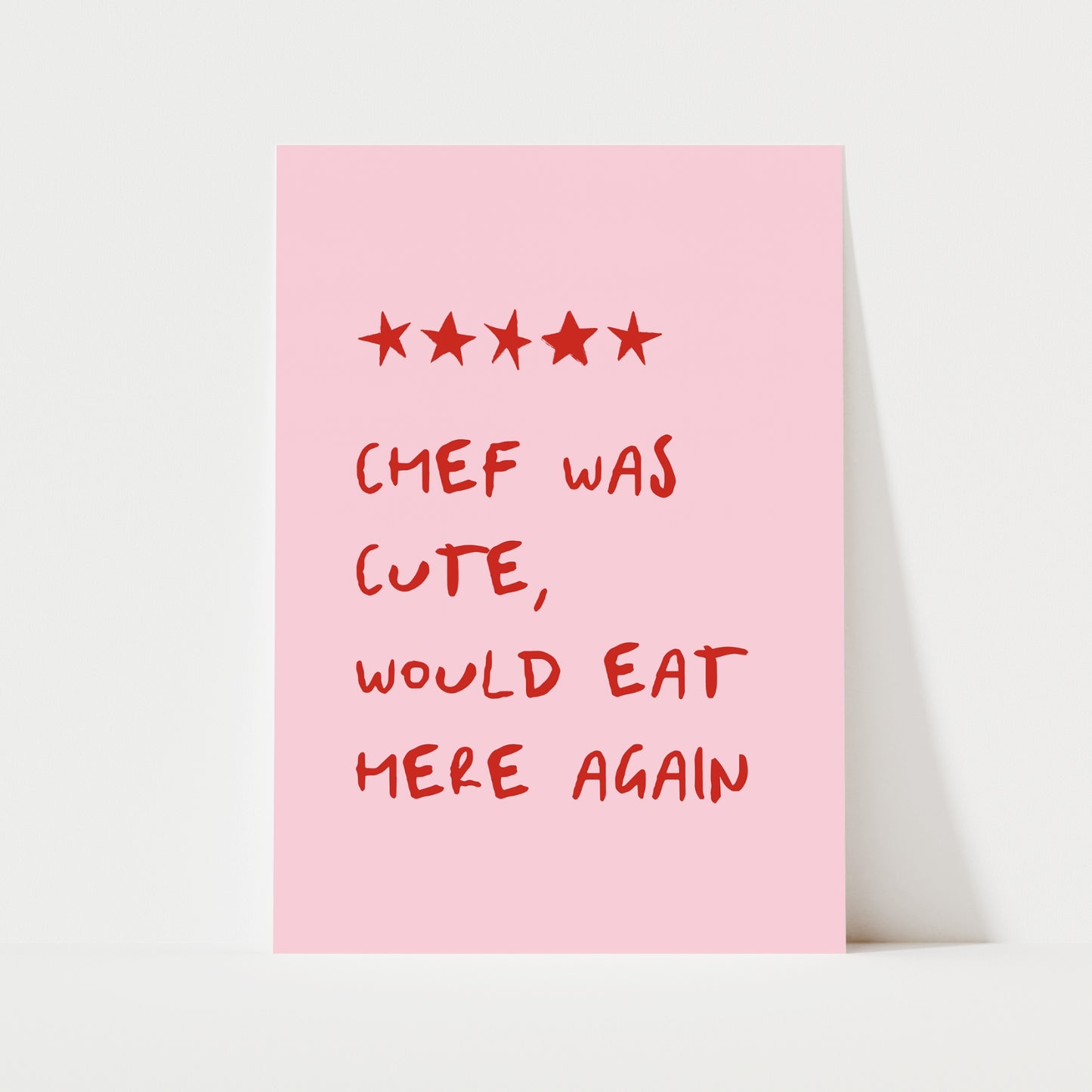 Funny Chef Review Print | 5 Colours | Kitchen