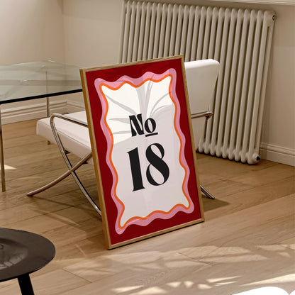 Custom House Number Print | 3 Colours | Personalised