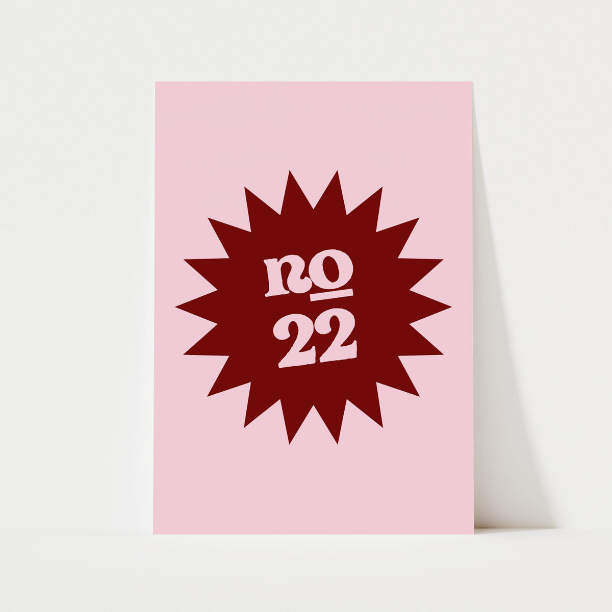 Custom House Number Emblem Print | 4 Colours | Personalised