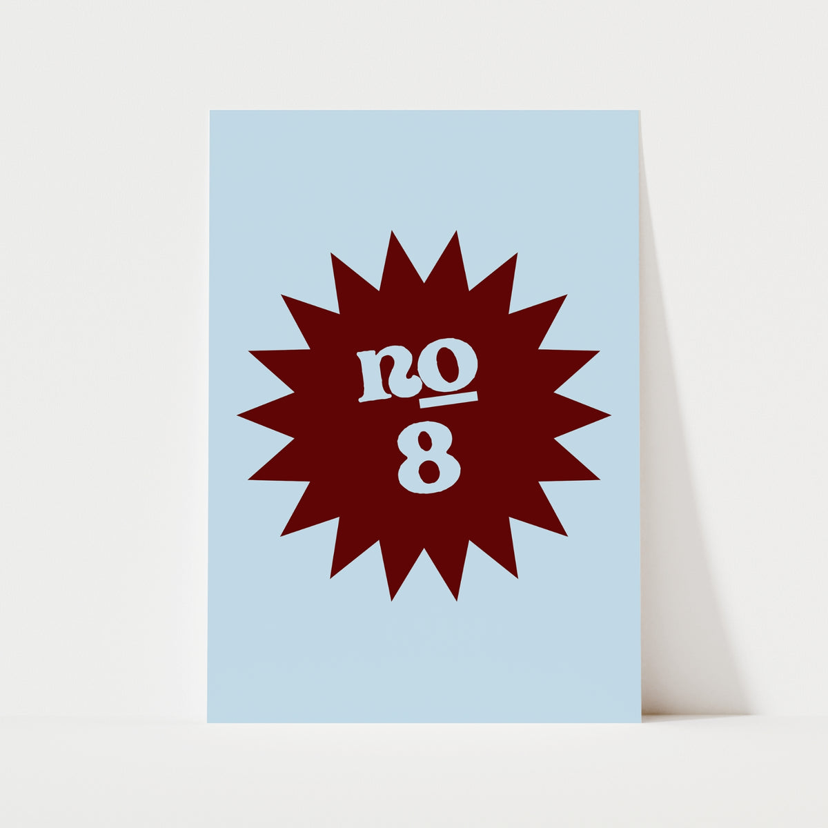 Custom House Number Emblem Print | 4 Colours | Personalised