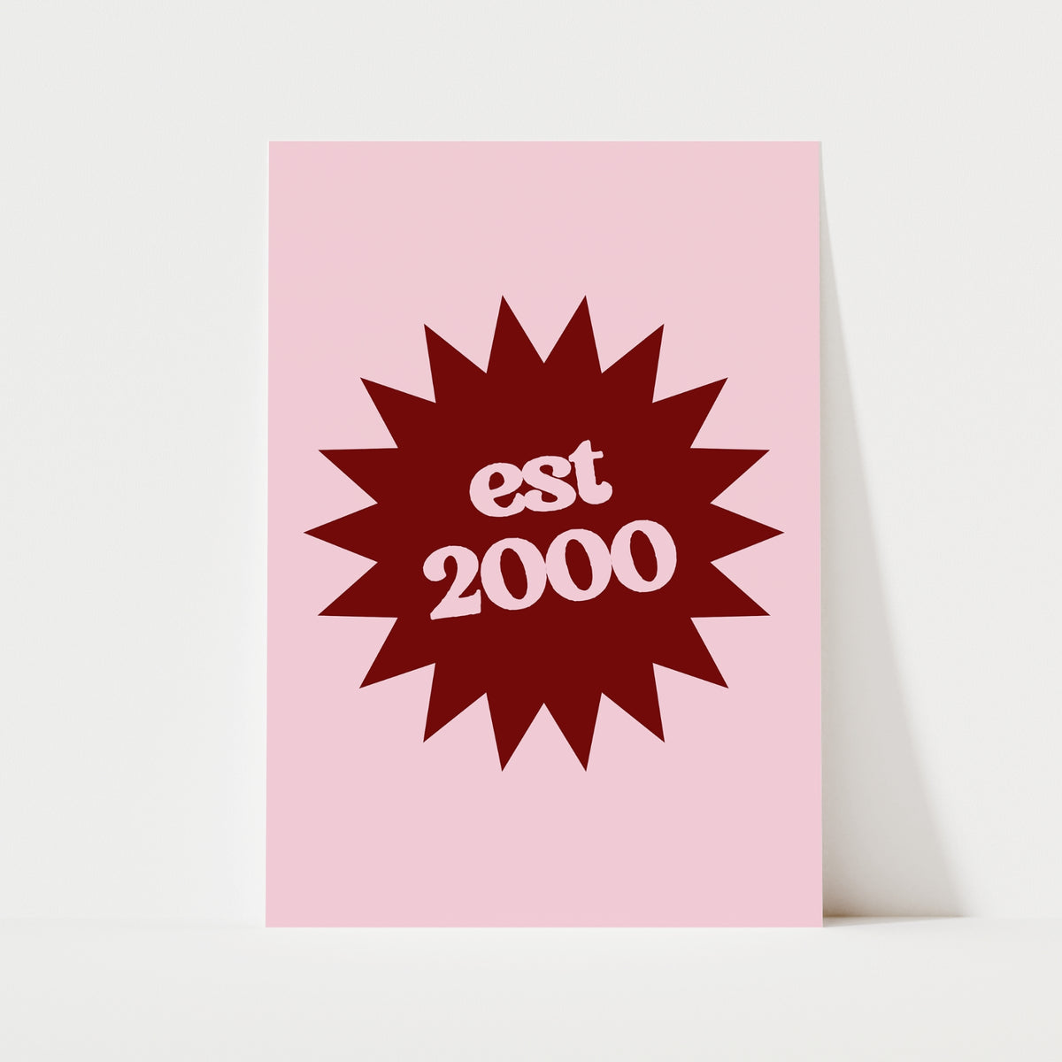 Custom Year Emblem Print | 4 Colours | Personalised