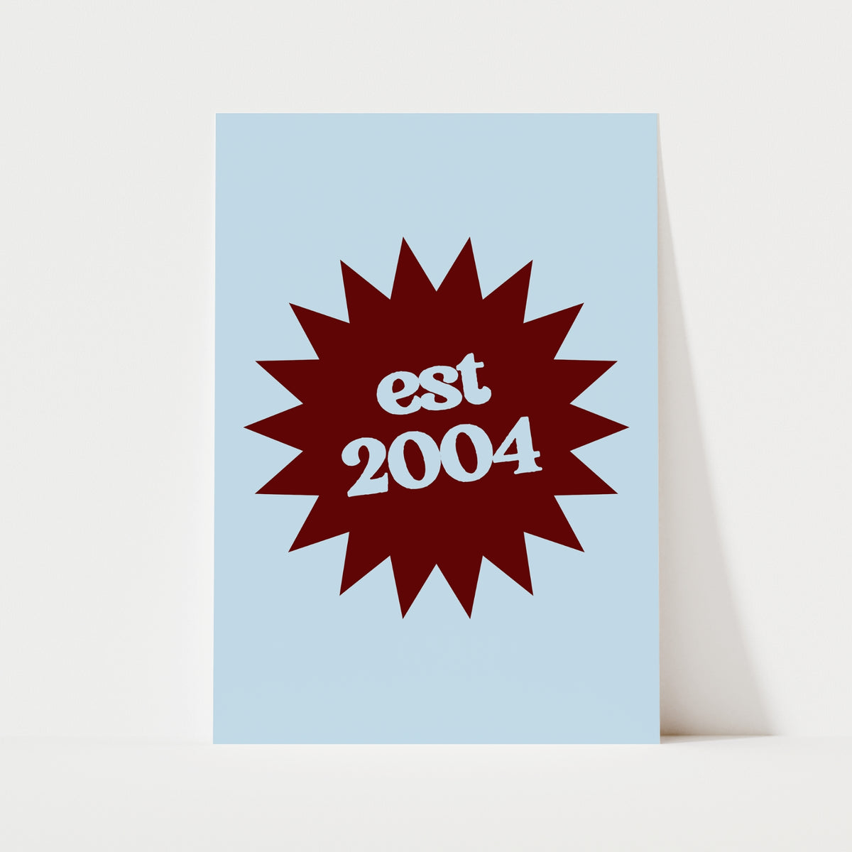 Custom Year Emblem Print | 4 Colours | Personalised