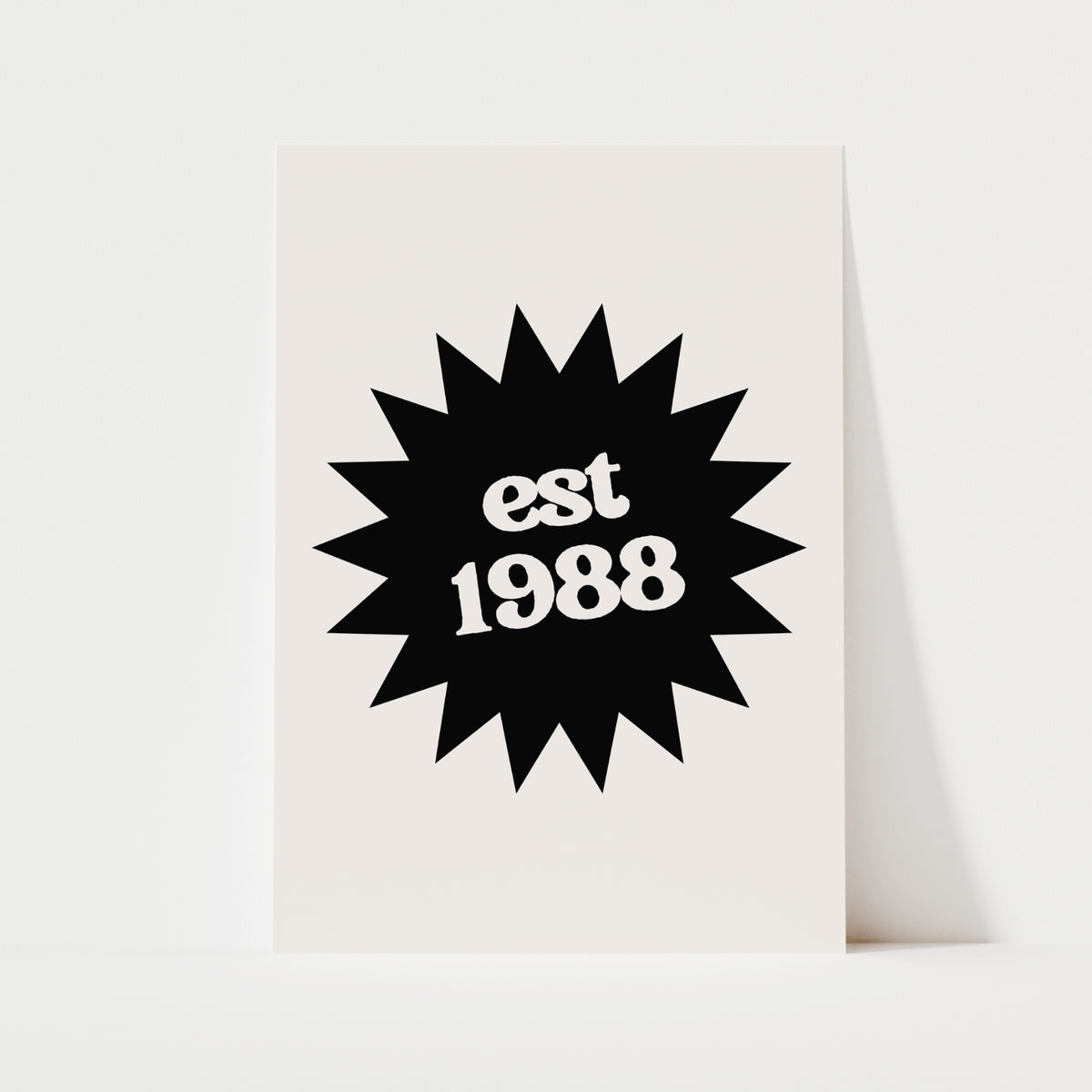 Custom Year Emblem Print | 4 Colours | Personalised