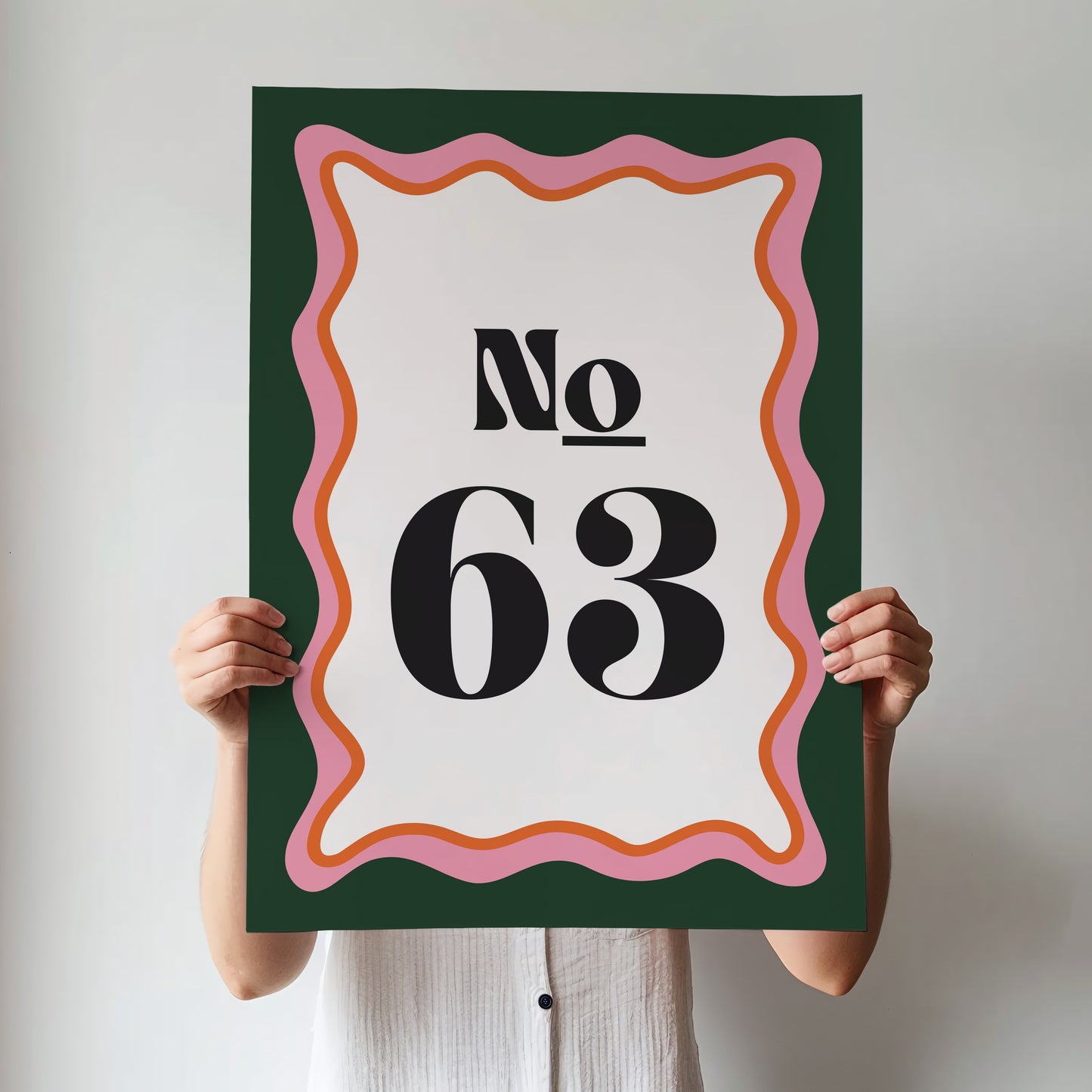 Custom House Number Print | 3 Colours | Personalised