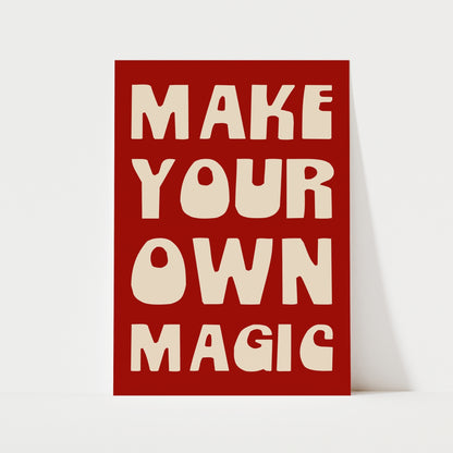 Make Your Own Magic Print | 6 Colours | Typography