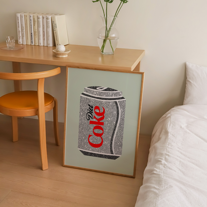 Diet Coke Glitter Print | 4 Colours | Funky