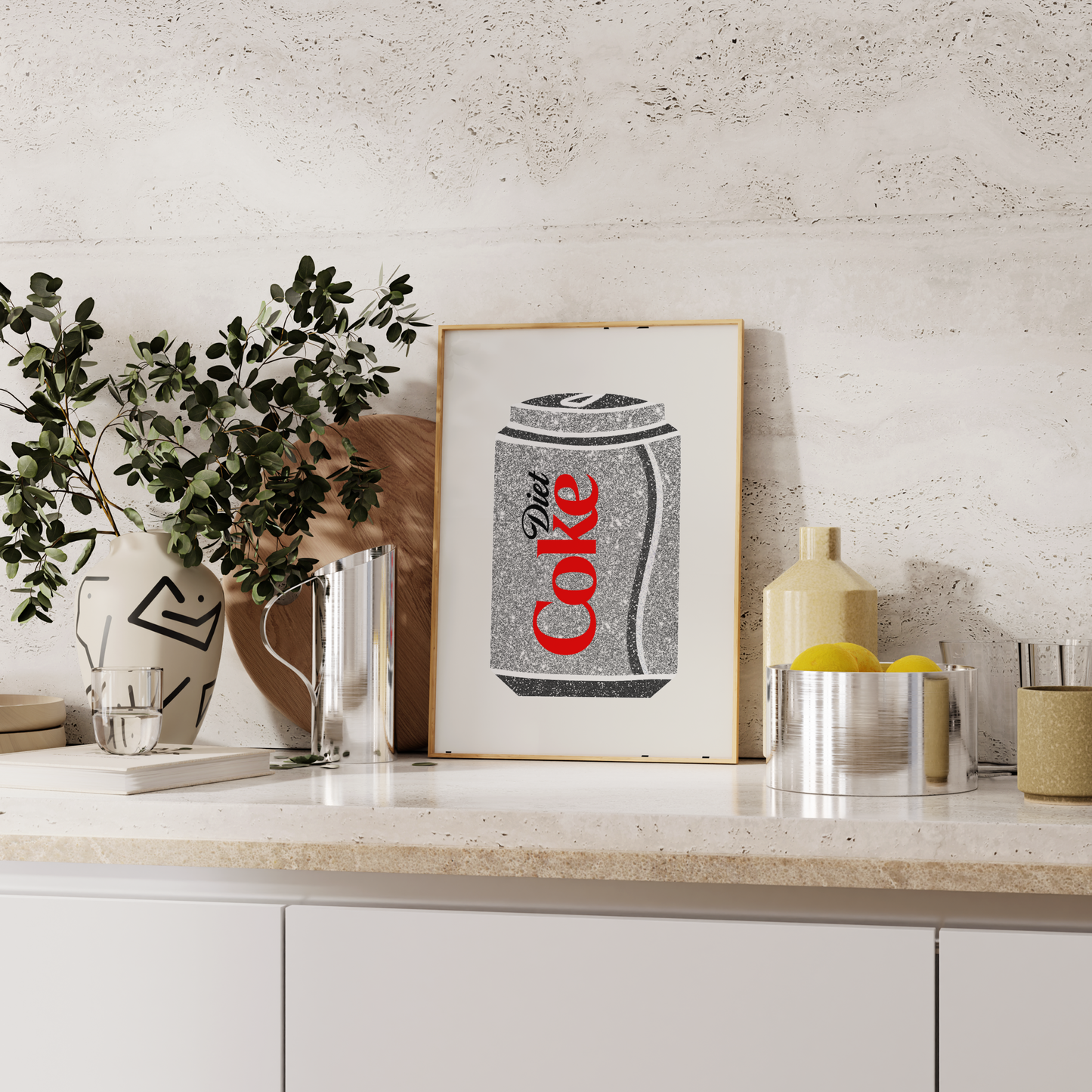 Diet Coke Glitter Print | 4 Colours | Funky