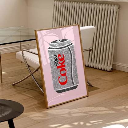 Diet Coke Glitter Print | 4 Colours | Funky