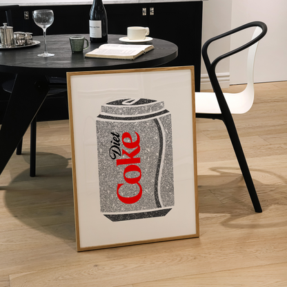 Diet Coke Glitter Print | 4 Colours | Funky