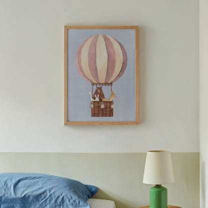 Hot Air Balloon Print | 4 Colours | Nursery & Kids