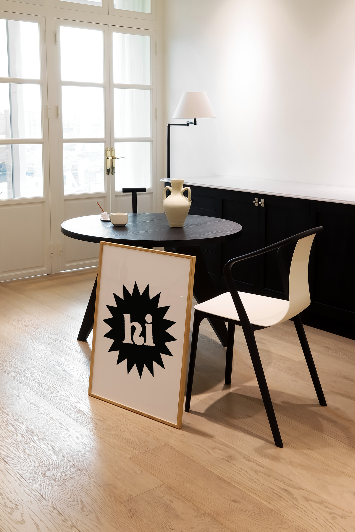 Hi Emblem Print | 4 Colours | Typography