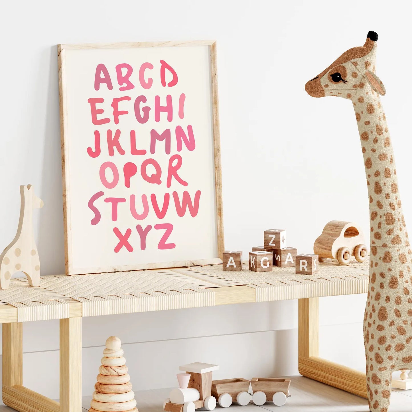 The Alphabet Print | 4 Colours | Nursery & Kids