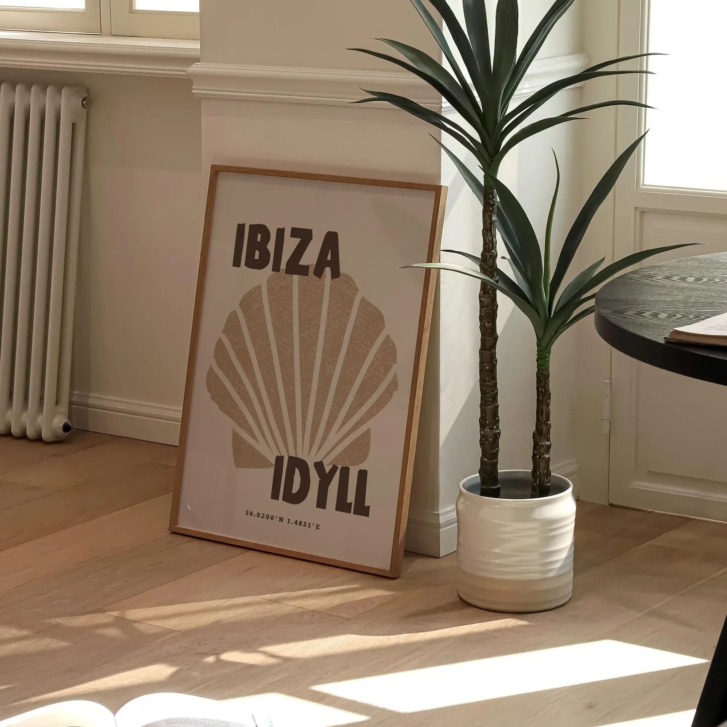 Ibiza Idyll Neutral Brown Print | Travel