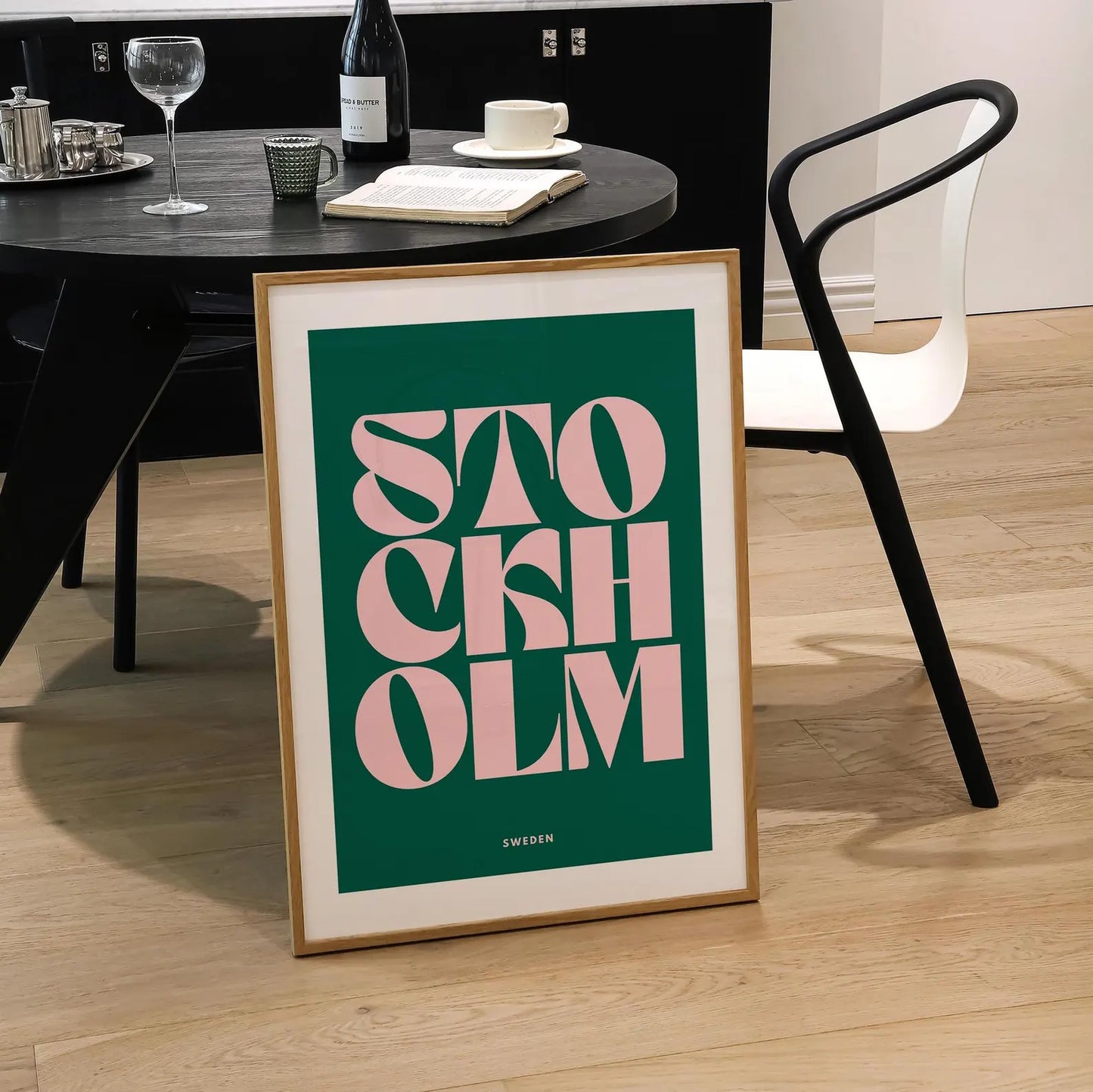 Stockholm Typography Print | 4 Colours | Travel