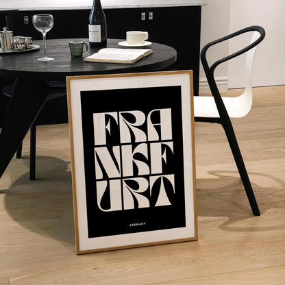 Frankfurt Typography Print | 4 Colours | Travel