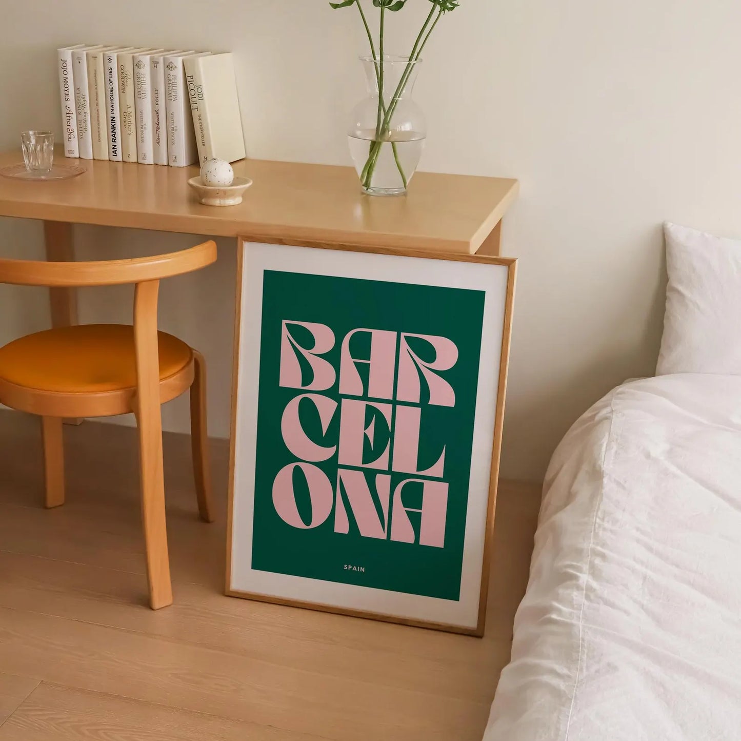 Barcelona Typography Print | 4 Colours | Travel