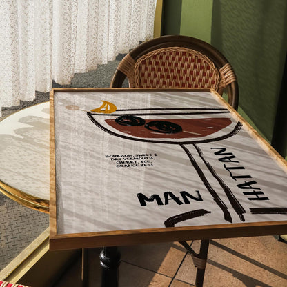 Manhattan Whimsical Print | Cocktails