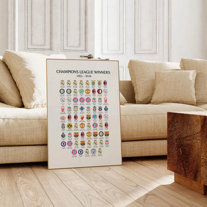 Champions League Winners Print | Sports