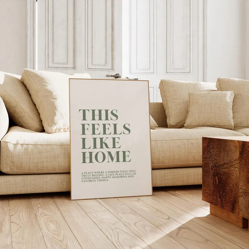 This Feels Like Home Print | 2 Colours | Typography