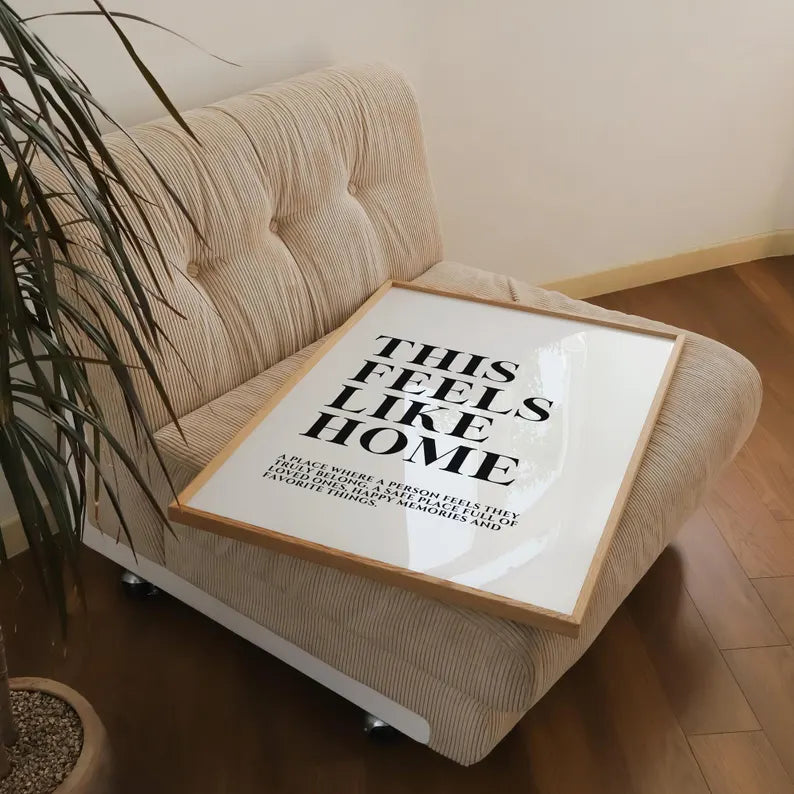 This Feels Like Home Print | 2 Colours | Typography