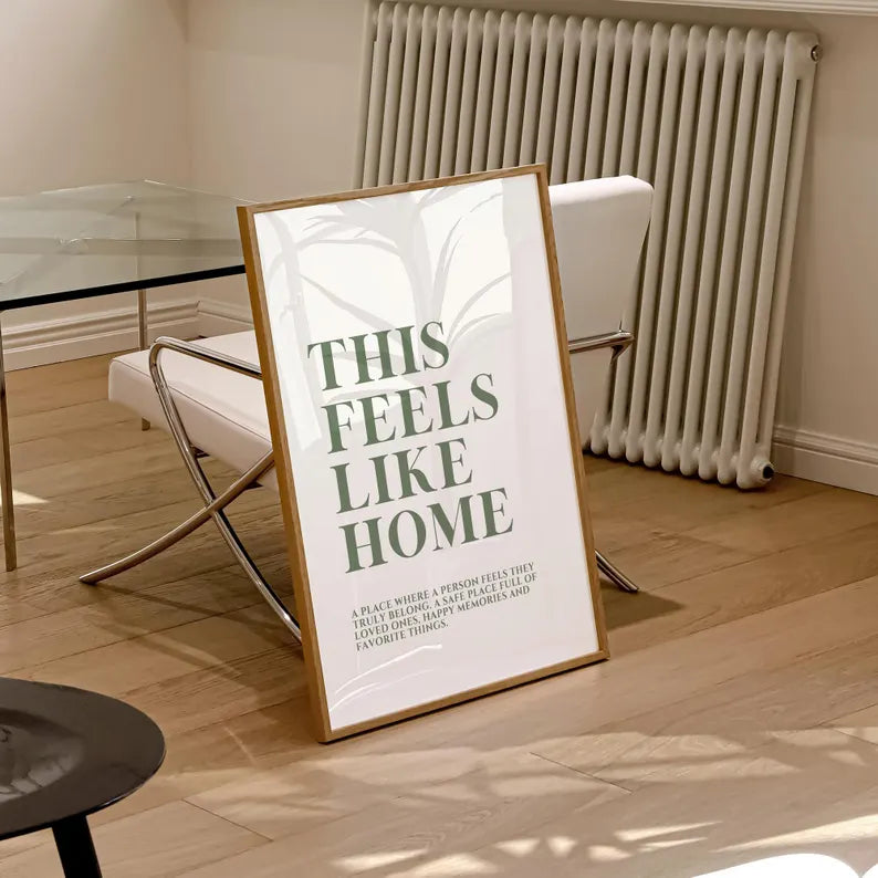 This Feels Like Home Print | 2 Colours | Typography