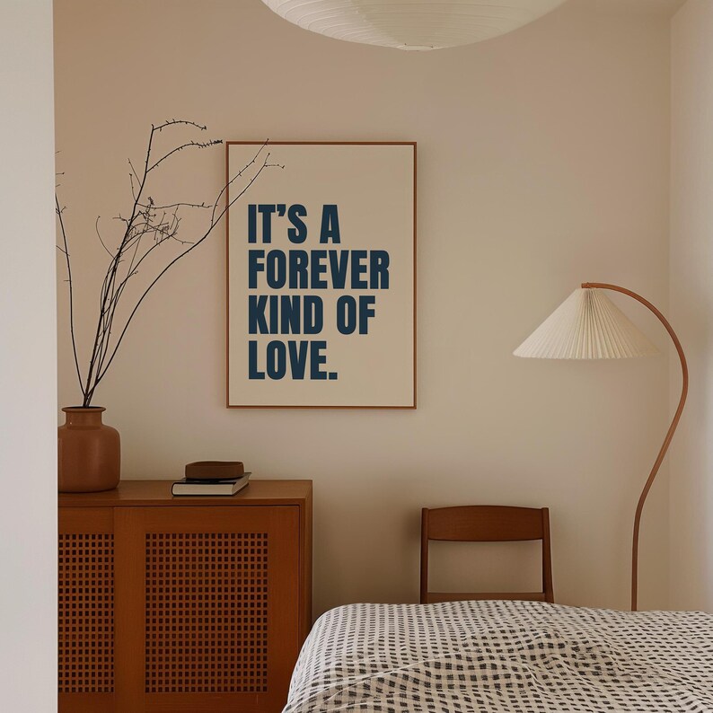 It's A Forever Kind Of Love Print | 4 Colours | Typography