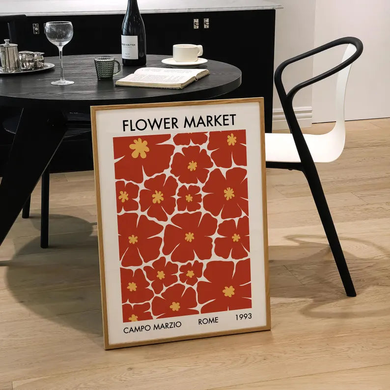 Rome Campo Marzio Flower Market Print | Flower Markets