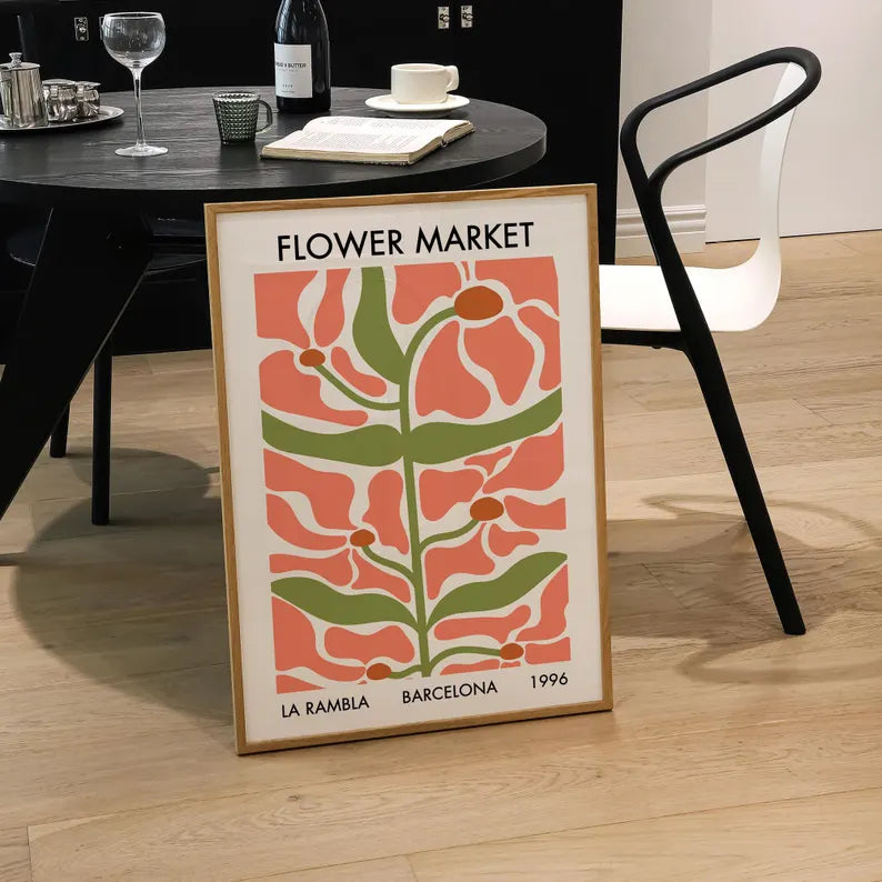 Barcelona La Rambla Flower Market Print | Flower Markets