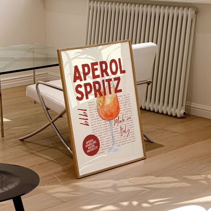 Aperol Spritz Retro Print | Clearance