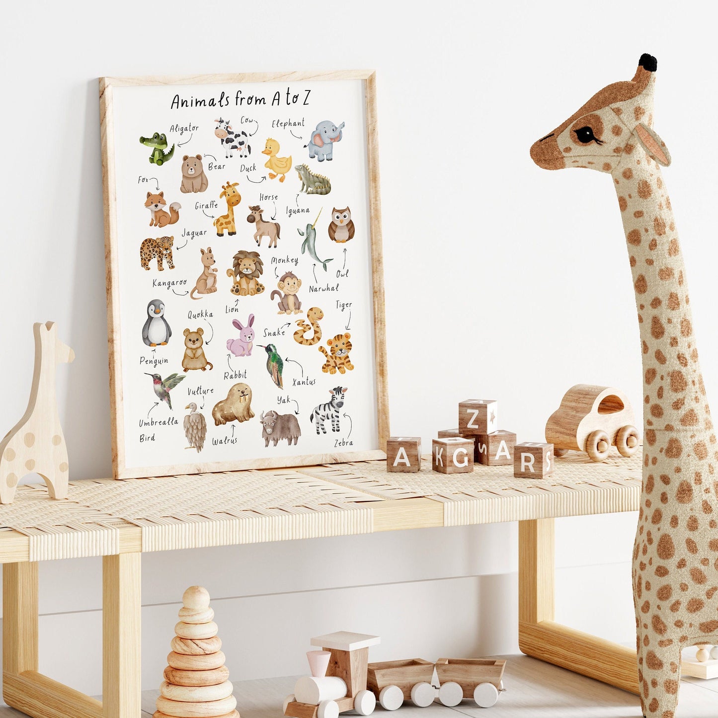 Animal Alphabet Print | Nursery & Kids